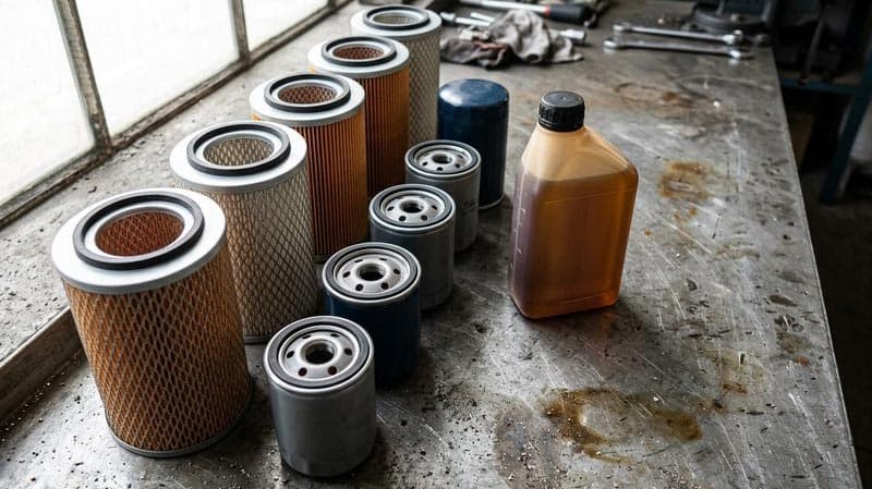 Cambio de aceite y filtros de un vehículo en Vilagarcía de Arousa