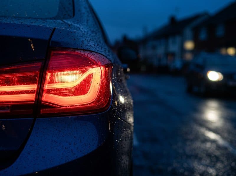 Comprobación de las luces delanteras y traseras de un coche en Vilagarcía